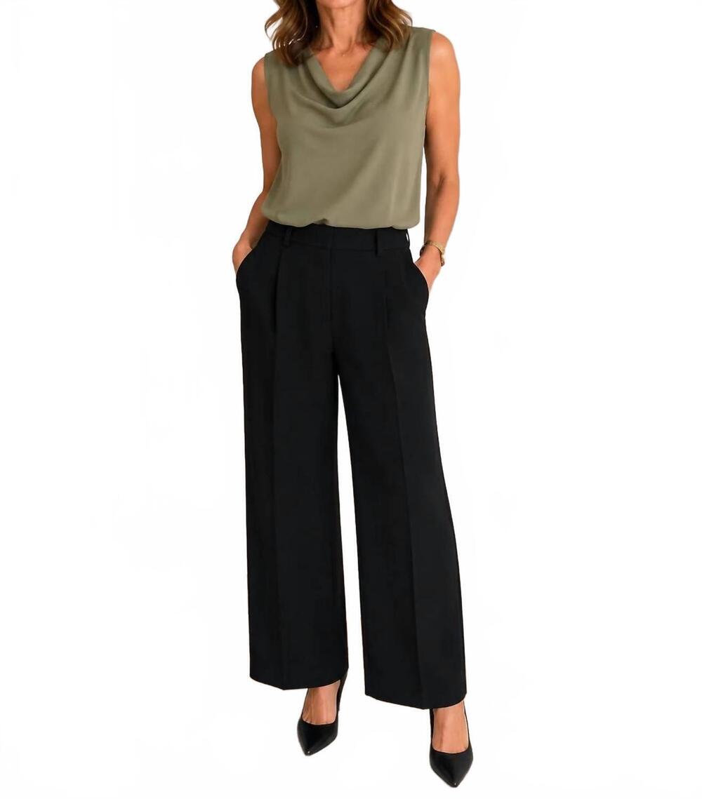 NEW THE KOOPLES straight leg pant in black